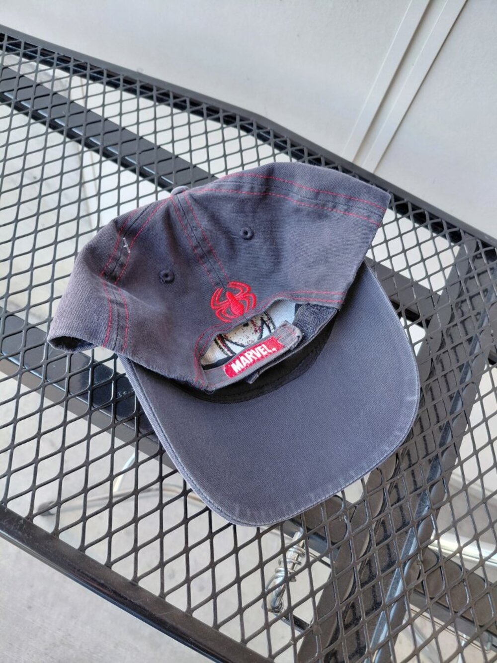 2008 Spider-Man Hat Marvel Youth Adjustable Cap Y2K 2000s Vintage 100% Cotton - Picture 5 of 5